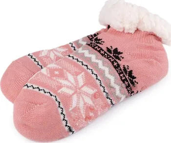 Dámské ponožky Stoklasa Zimní ponožky s protiskluzem krátké pudrové 35-38
