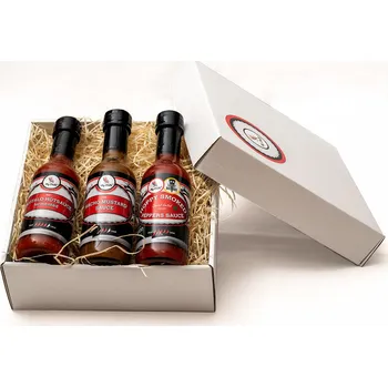 Recenze My-Chilli Peklo v hubě dárková sada chilli omáček 3 x 185 ml Omáčka Recenze My-Chilli Peklo v hubě dárková sada chilli omáček 3 x 185 ml
