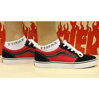 Pánské ponožky Ponožky FINAL "NÍZKÝ" bílý s šedým nápisem Barva: Bílo šedá, Velikost: 10,5-11 (45-46)