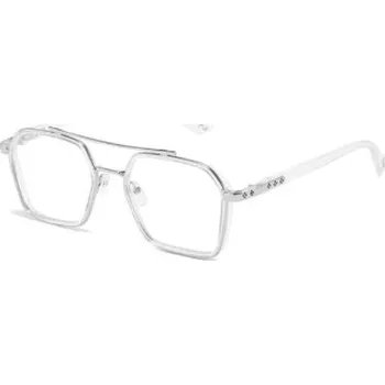 Brýlová obroučka Šestiúhelníkové brýle proti modrému světlu - Transparentní