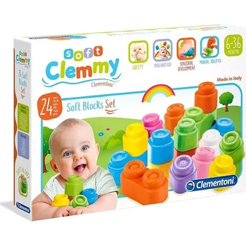 Clementoni Soft Clemmy Sada 24 kostek