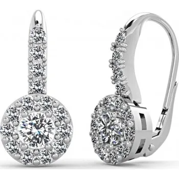 Náušnice Luxusní zlaté náušnice Paola se zirkony Materiál šperku: Bílé zlato