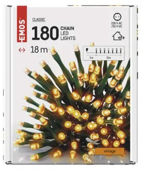 Vánoční osvětlení EMOS D4AV04 řetěz 180 LED řetěz