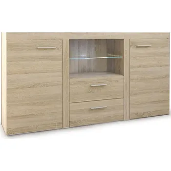 Komoda Komoda RUMBA 2F2S | 156,4 cm | sonoma