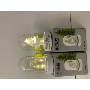 vánoční dekorace malá kopule domeček 3 LED RETLUX RXL 319