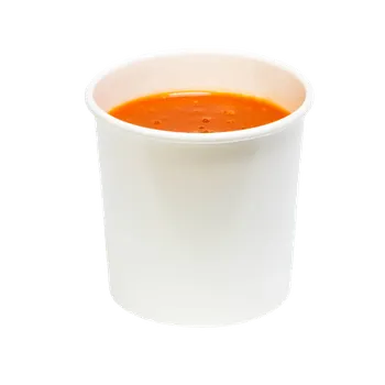 Jednorázové nádobí EcoPack Papírová miska EKO na polévku 340 ml bílá bal/50 ks