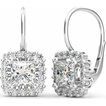 Náušnice Výrazné zlaté náušnice Clarissa se zirkony Materiál šperku: Bílé zlato, Barevné varianty kamene: Čirý zirkon