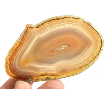 Přírodní kámen Achát plátek s dutinou Brazílie 33g