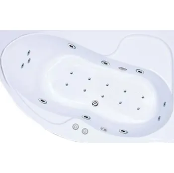 Vana Excel Tesárek EXCEL masážní vana LAURA 150 x 100 x 42 cm, KOMBI PNEU Varianta: Levá + Čistící přípravek zdarma