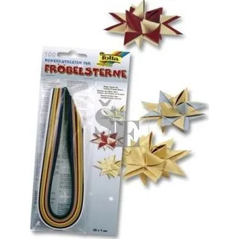 Výtvarný papír Kreativní papír proužky Quilling 100ks mix, Folia