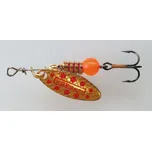 Longet třpytka rotačka - 4g zlatá-červený vzor