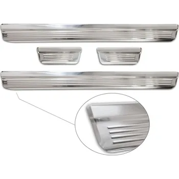 Lišta karosérie Ochranné kryty prahů, Nissan Micra V, 2016- , Silver (AV215024)