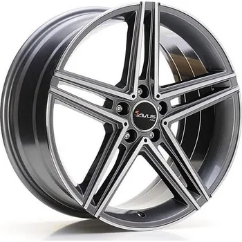 Alu kolo Avus Racing AF16 antracit/leštěné čelo 7,5x18 5x112 ET44 66,6