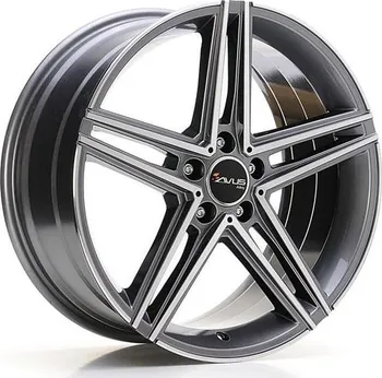 Alu kolo Avus Racing AF16 antracit/leštěné čelo 7,5x18 5x112 ET44 66,6