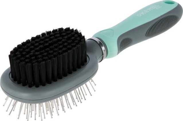 Kerbl Kartáč na psy, oboustranný, flexibilní, 21 x 6 cm