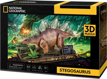 3D puzzle CubicFun National Geographic Stegosaurus 62 dílků