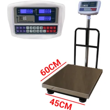 Průmyslová váha Kontrolní TCS do 100 kg/10 g 45x60 cm s opěrou