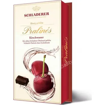 Cukrovinka Bonboniéra Schladerer 127 g s višňovicí (Luxusní likérové pralinky / bez cukrové krusty! / s alkoholem - s Kirschwasser)