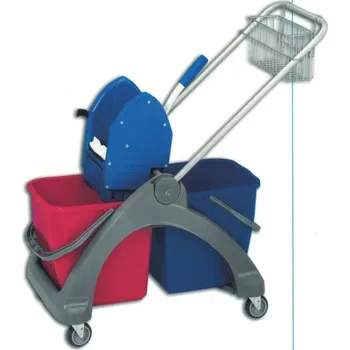 Úklidový vozík EASTMOP Plastový vozík 2x25 l - bez košíku