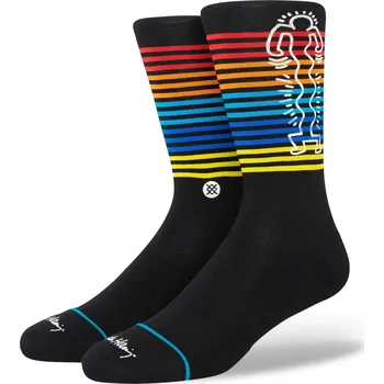 Pánská móda stance Ponožky wiggles crew socks black