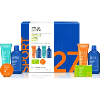 Kosmetická sada Baylis & Harding Velká pánská sada s péčí o tělo a pleť 6ks - Limetka & máta