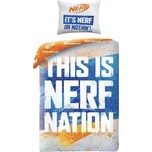 Halantex Nerf Nation 140 x 200, 70 x 90 cm zipový uzávěr