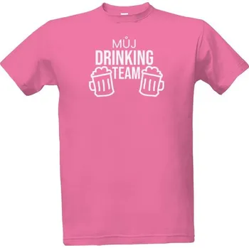 Tričko s potiskem Drinking team - ženich pánské