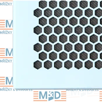 Větrací mřížka Větrací mřížka 190x340 mm HEXA bílá (190*340 mm bílá HEXA mřížka)