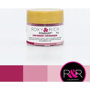 Potravinářské barvivo ROXY & RICH BARVA ROZPUSTNÁ VE VODĚ FONDUST - VÍNOVÁ EURO BURGUNDY 4g