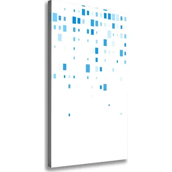 Obraz Vertikální Foto obraz na plátně Modré čtverce
