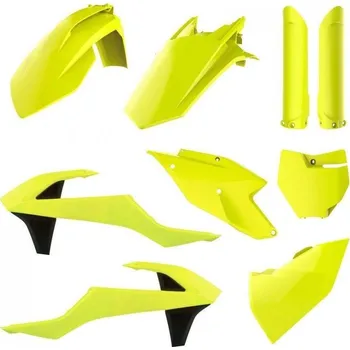 POLISPORT kompletní plasty KTM SX 125/150, SXF 250/350/450 16-18, barva žlutá fluo KTM SX 150 rok 16-18