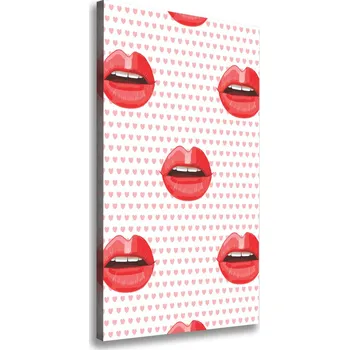 Obraz Vertikální Foto obraz tištěný na plátně Červená ústa