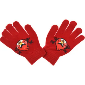 Rukavice Dětské rukavice červené Angry Birds