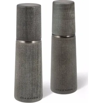Mlýnek na koření Cole & Mason Marlow Dark Grey 2 ks šedé