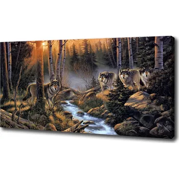 Obraz Foto obraz na plátně Smečka vlků