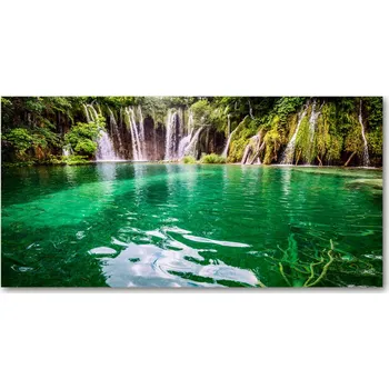 Obraz Foto obraz sklo tvrzené Plitvické jezero