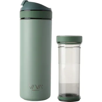 Termohrnek Termohrnek s infuzérem RECHARGE ANYTIME Viva Scandinavia 0,46 l mátově zelený