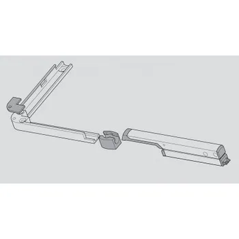 Příslušenství k oknu GEZE OL 90N Páka a rohový převod, stříbrný EV1