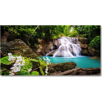 Obraz Foto obraz skleněný horizontální Vodopád Thajsko