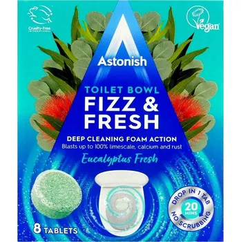 WC čistič Astonish Fizz & Fresh čistící tablety do WC 8x 25 g