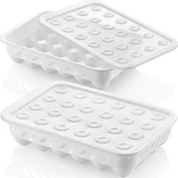 Potravinová dóza Lux Box na 24 ks vajec 33 x 27 x 7 cm bílý