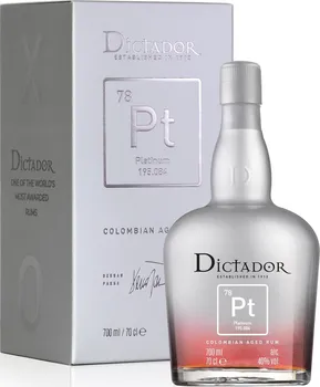 Rum Dictador Pt 78 Platinum 40 %