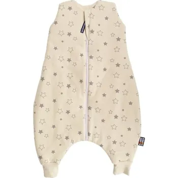 Kojenecký overall Kaarsgaren Bio spací pytel s nožičkami 70 cm šedé hvězdičky