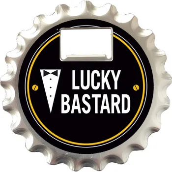 Otvírák Nekupto Lucky Bastard Otvírák na pivo, podtácek