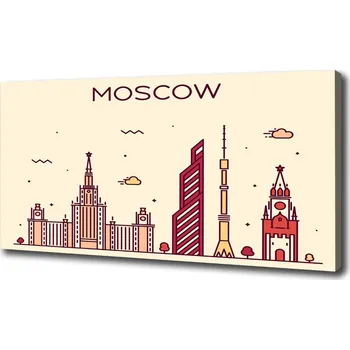 Obraz Foto obraz na plátně Moskva domy