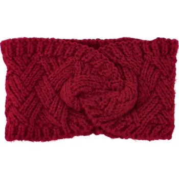 Čepice Pohodlná pletená čelenka Figo, červená