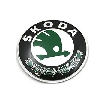 Znak automobilu Znak ŠKODA 90mm černá zelená 3U5853621B