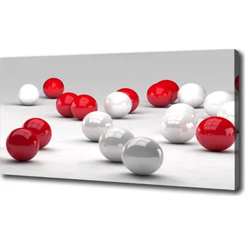 Obraz Foto obraz canvas Červenobílé koule