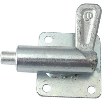 Přívěs k motorovému vozidlu Zajišťovací kolík s pružinou levý (s plotnou)