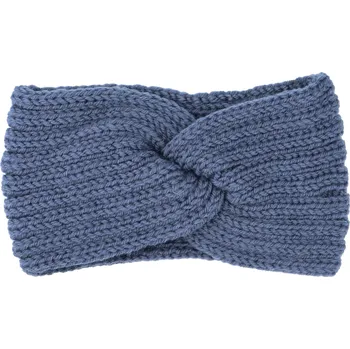 Čepice Pohodlná pletená čelenka Elefo, modrá